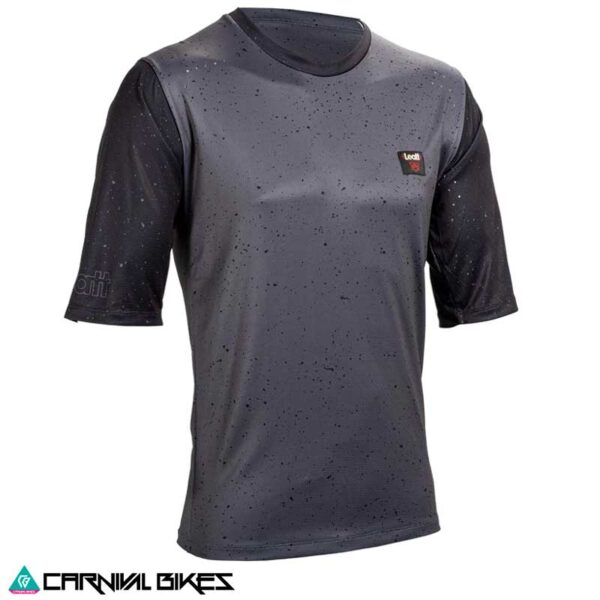Vista frontal jersey Leatt Enduro 3.0 V25 color grafito