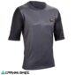 Vista frontal jersey Leatt Enduro 3.0 V25 color grafito