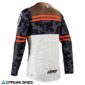 Jersey Leatt Gravity 4.0 V25 crema vista trasera