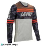 Jersey Leatt Gravity 4.0 V25 crema vista frontal