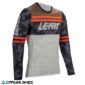 Jersey Leatt Gravity 4.0 V25 crema vista frontal