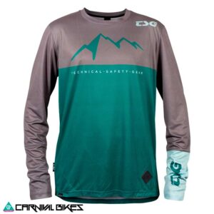Vista frontal Jersey TSG Explorer manga larga color verde