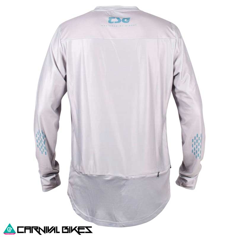Jersey TSG MF2 Gris/Azul – Vista Posterior