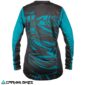 Vista trasera Jersey TSG mujer floral manga larga negro