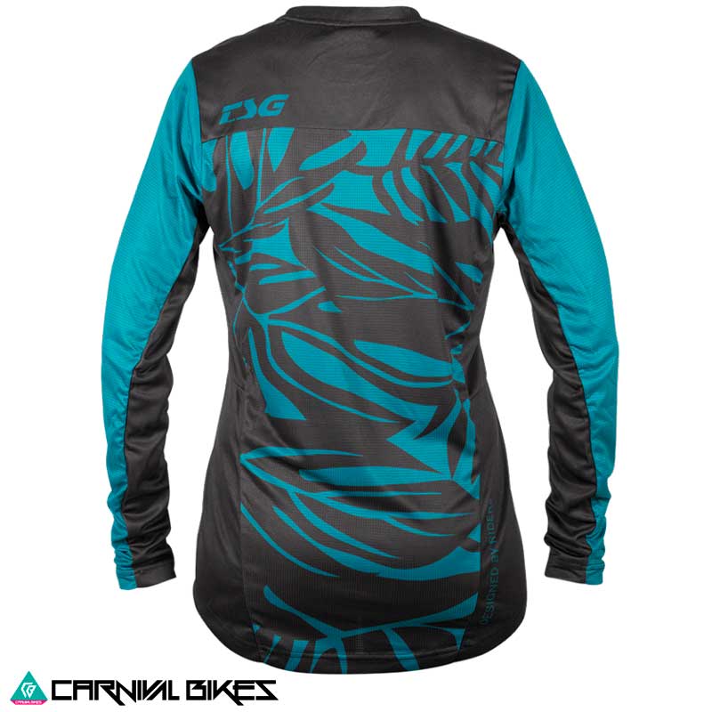 Jersey TSG Mujer Floral – Vista Trasera Ocean Depths Negro