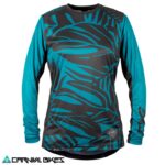 Vista frontal Jersey TSG mujer manga larga floral negro