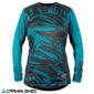 Vista frontal Jersey TSG mujer manga larga floral negro