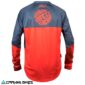 Vista trasera Jersey TSG SP6 rojo y azul manga larga