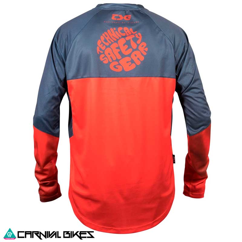 Jersey TSG SP6 Rojo/Azul – Vista Posterior