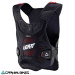 Jofa Leatt ReaFlex V24 negra vista frontal protección pecho