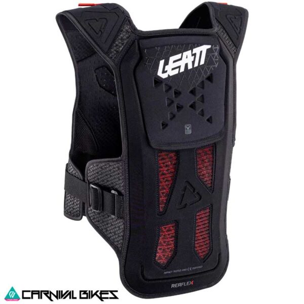Jofa Leatt ReaFlex V24 negra vista trasera protección espalda