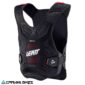 Jofa Leatt ReaFlex V24 negra vista frontal protección pecho