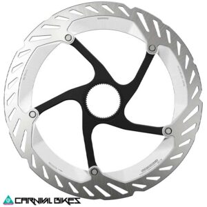 ista frontal del rotor Shimano RT-CL800-L de 203 mm
