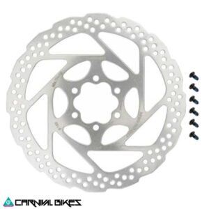 Vista frontal rotor Shimano SM-RT56 160MM 6 tornillos