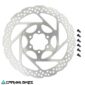 Vista frontal rotor Shimano SM-RT56 160MM 6 tornillos
