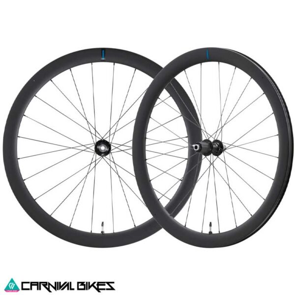 Vista completa del par de ruedas Shimano RS710 C46
