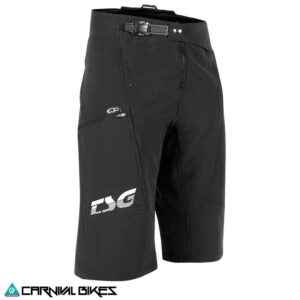 Vista frontal Short TSG Mujer Ridge negro para MTB