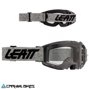 Antiparra Leatt Vizion 3.5 gris con lente transparente – vista frontal