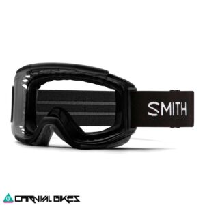 Antiparra SMITH Squad MTB negra con lente transparente – vista frontal