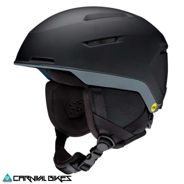 Casco SMITH Altus MIPS Matte Negro Charcoal – vista lateral