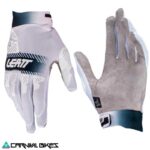Guantes Leatt Moto X-Flow 2.5 blancos vista frontal