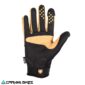 Guantes TSG Trail negro beige vista palma