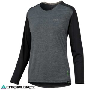 Jersey IXS Mujer Flow X grafito negro vista frontal