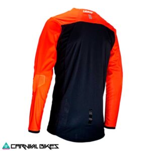 Jersey Leatt Enduro 4.5 V24 Naranja vista trasera