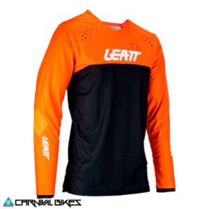 Jersey Leatt Enduro 4.5 V24 Naranja vista frontal