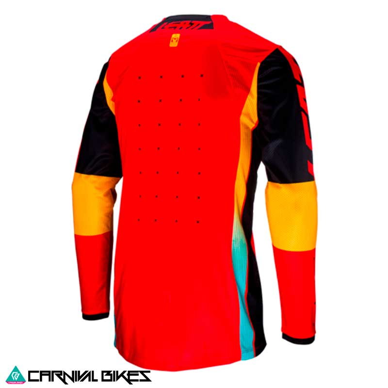 Jersey Leatt Moto Lite 4.5 V24 Rojo – Vista Trasera