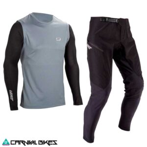 Kit Leatt MTB Ride 1 V25 Titanium vista frontal