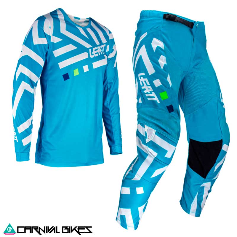 Kit Leatt Moto Ride 3.5 V24 Cyan – Vista Frontal