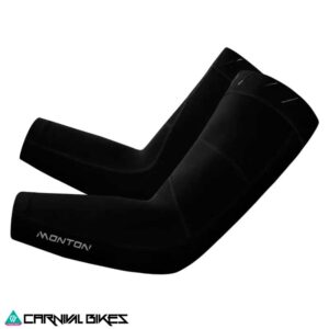 Manguillas Monton Kanko fleece negras vista lateral