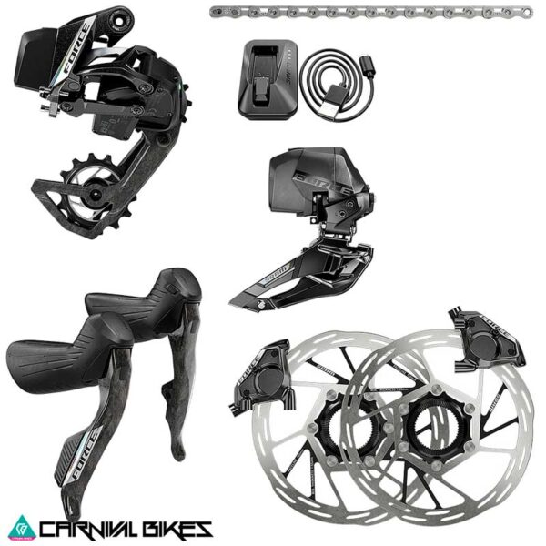 SRAM Force AXS Groupset 2x12 E1 vista frontal