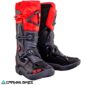 Botas Leatt 3.5 rojas para moto – vista frontal del par