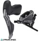 Vista frontal Freno Shimano GRX Di2 ST-RX815 BR-RX810 delantero 2x11V