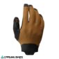 Guante Shimano Enduro Brown para MTB, vista frontal con diseño robusto y ventilación