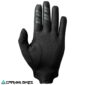 Guante Shimano Enduro negro, vista de la palma con refuerzos antideslizantes y materiales reciclados.