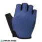 Guante de ruta Shimano AIRWAY azul, vista frontal con diseño ligero y transpirable