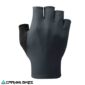 Guante Shimano Evolve Charcoal para ciclismo de ruta, vista frontal con diseño ergonómico