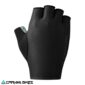 Guante Shimano S-Phyre Leggera negro para ciclismo de ruta, vista frontal con diseño aerodinámico.