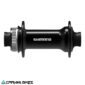 Vista frontal de la maza delantera Shimano HB-TC500 15-B con eje de 15 mm y 32 hoyos
