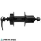 Vista frontal de la maza trasera Shimano FH-QB400-HM 135x173MM con cierre rápido