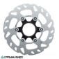 Vista frontal del rotor de freno Shimano SM-RT70 de 140 mm