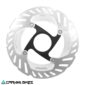 Vista frontal del rotor Shimano RT-CL800 SS 140MM para freno a disco