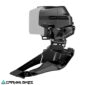 Vista frontal del cambio delantero SRAM Force D2 AXS Wide 2x12 sin batería para bicicletas de ruta y gravel