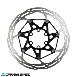 Vista frontal del disco SRAM Centerline X A2 140mm para bicicletas de ruta y MTB