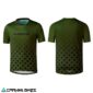 Vista frontal y trasera del jersey Shimano Myoko S.S. color khaki para ciclismo MTB en Chile
