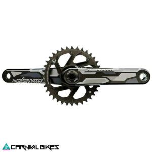 Volante MTB SRAM Truvativ Descendant Eagle X-Sync 2 36T 165mm TLD Negro Carbono vista frontal