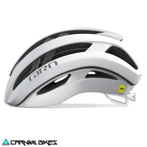 Casco Ruta Giro Aries Spherical Blanco vista lateral – CARNIVALBIKES Chile
